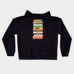 Banned Books Stack - Reasons Books are Challenged Kids Hoodie